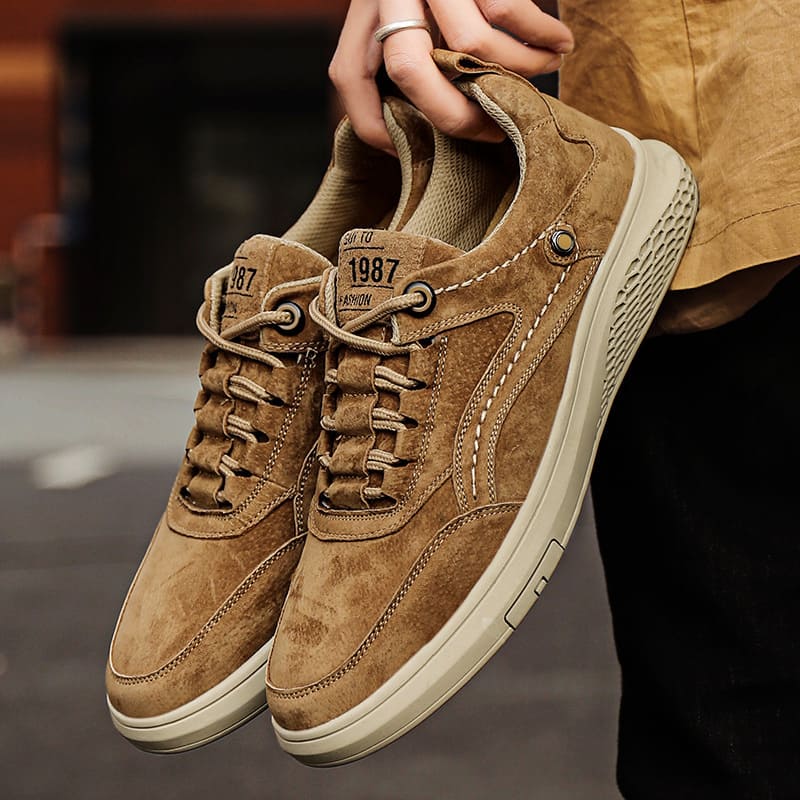 Korean board casual leather shoes